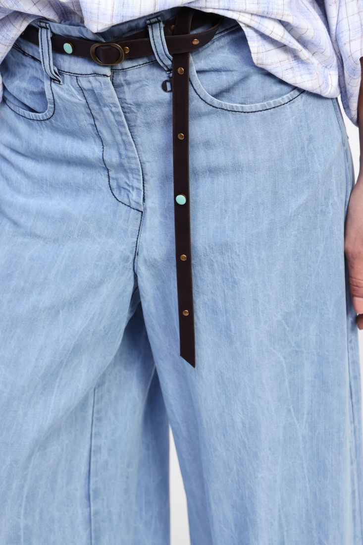 CALÇAS GANGA COM CINTO