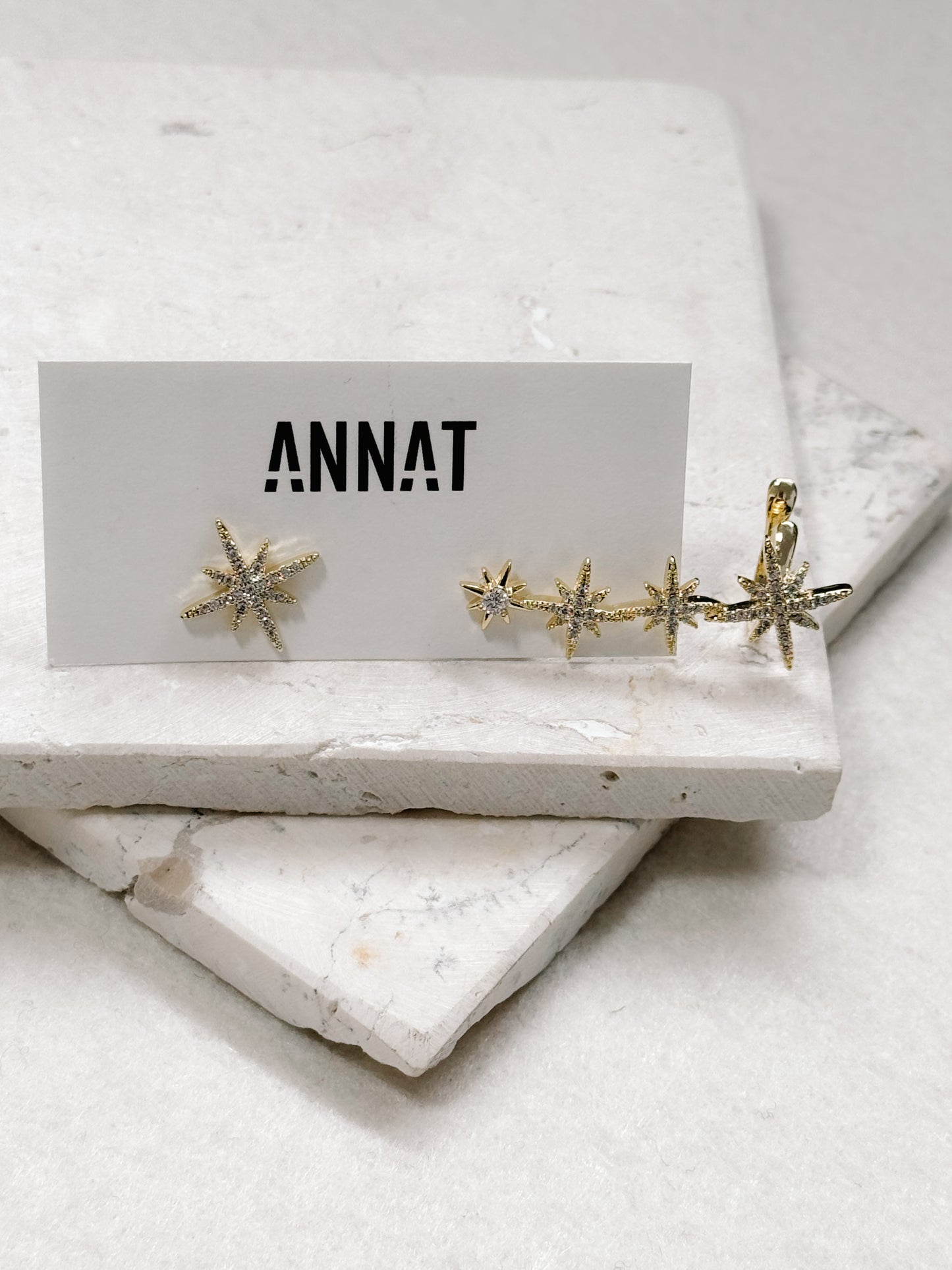 BRINCO E EAR CUFF ESTRELA GUIA