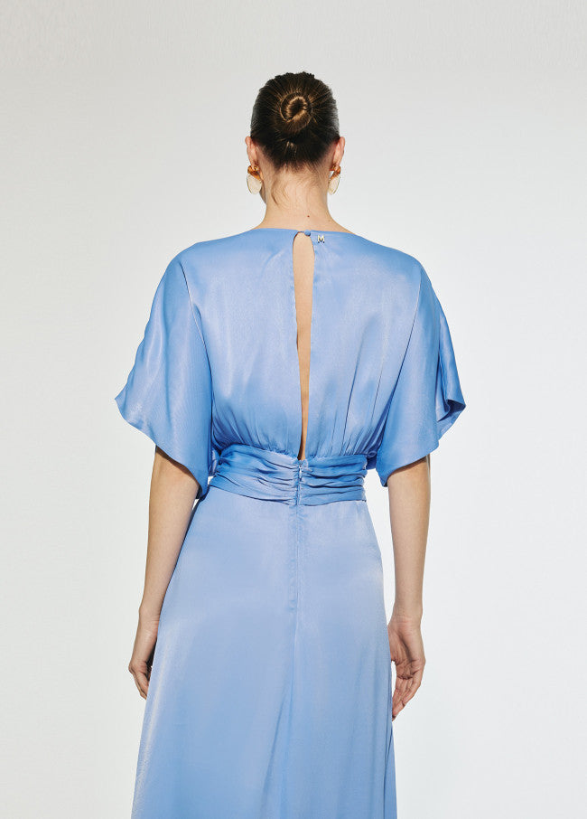 VESTIDO COM DRAPEADO FRONTAL