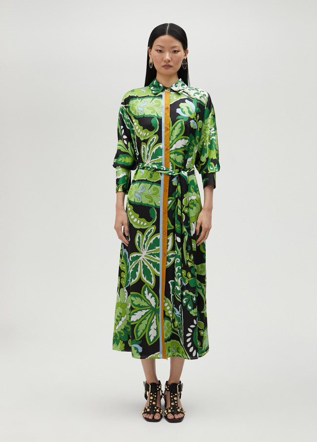 VESTIDO CAMISEIRO COM PADRÃO