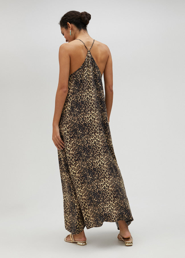 VESTIDO LONGO COM PRINT