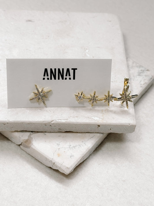 BRINCO E EAR CUFF ESTRELA GUIA