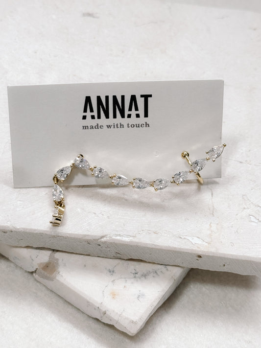 EAR CUFF COM CRISTAIS SWAROVSKI