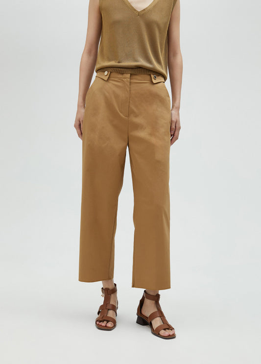 CALÇA COM ELÁSTICO E BOTÕES DOURADOS (+ CORES)